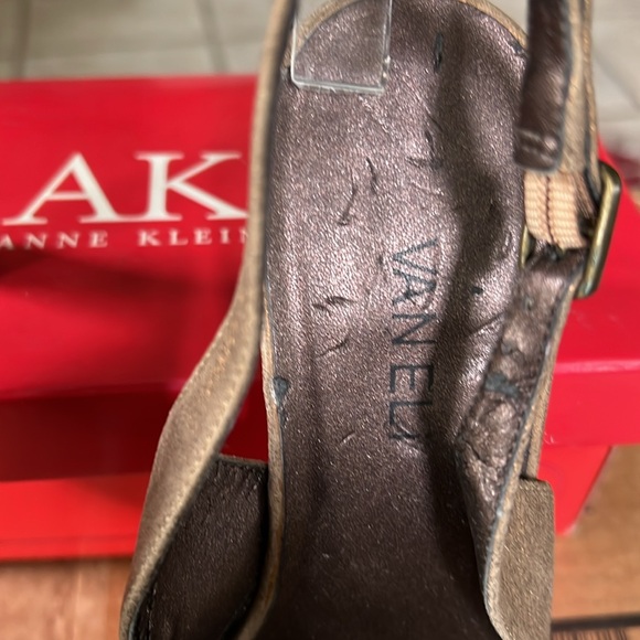 VanEli Slingback Rhinestone Pumps in Dark Gold Leather - Picture 15 of 15